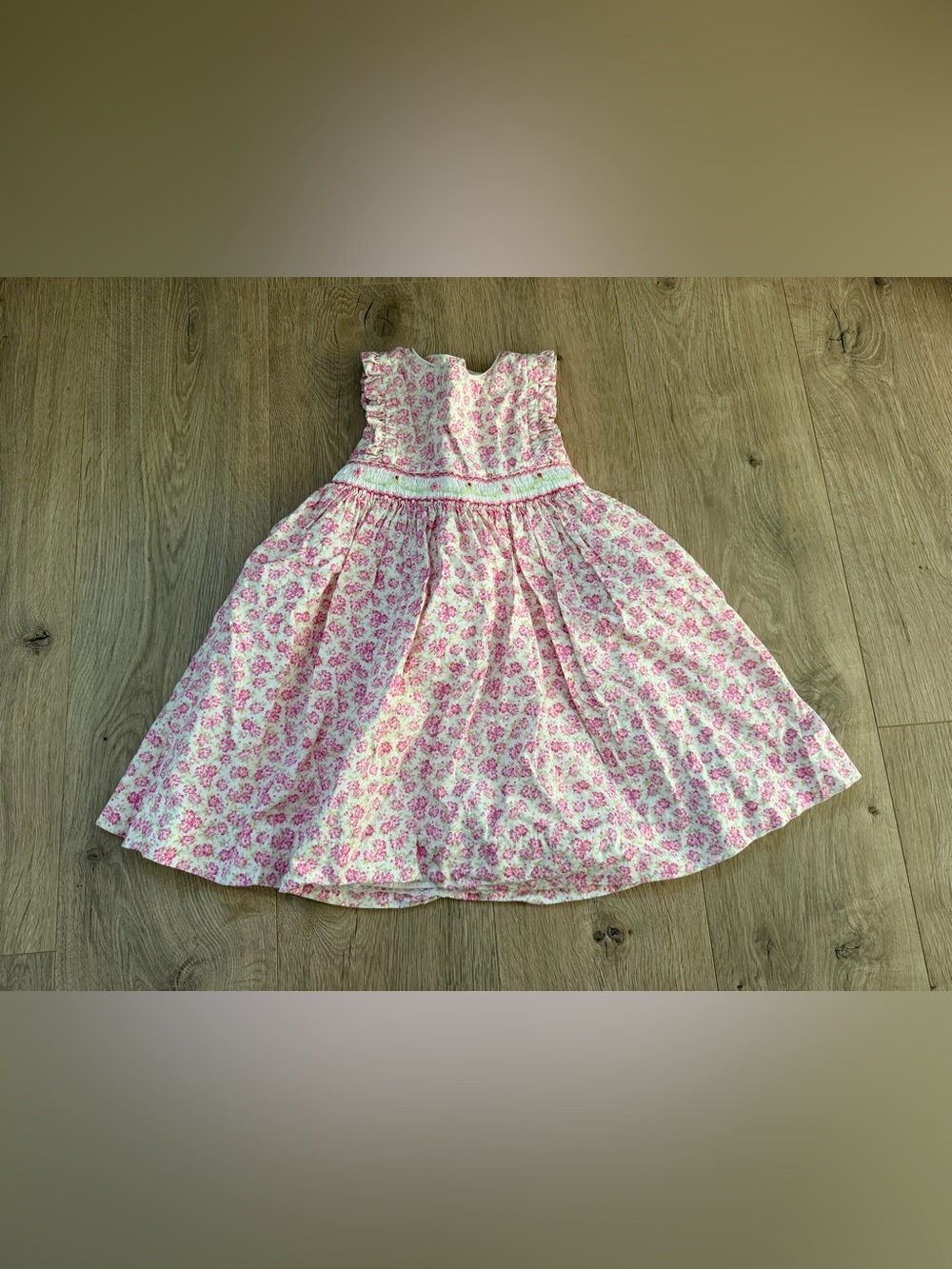 Smocked Floral Dress